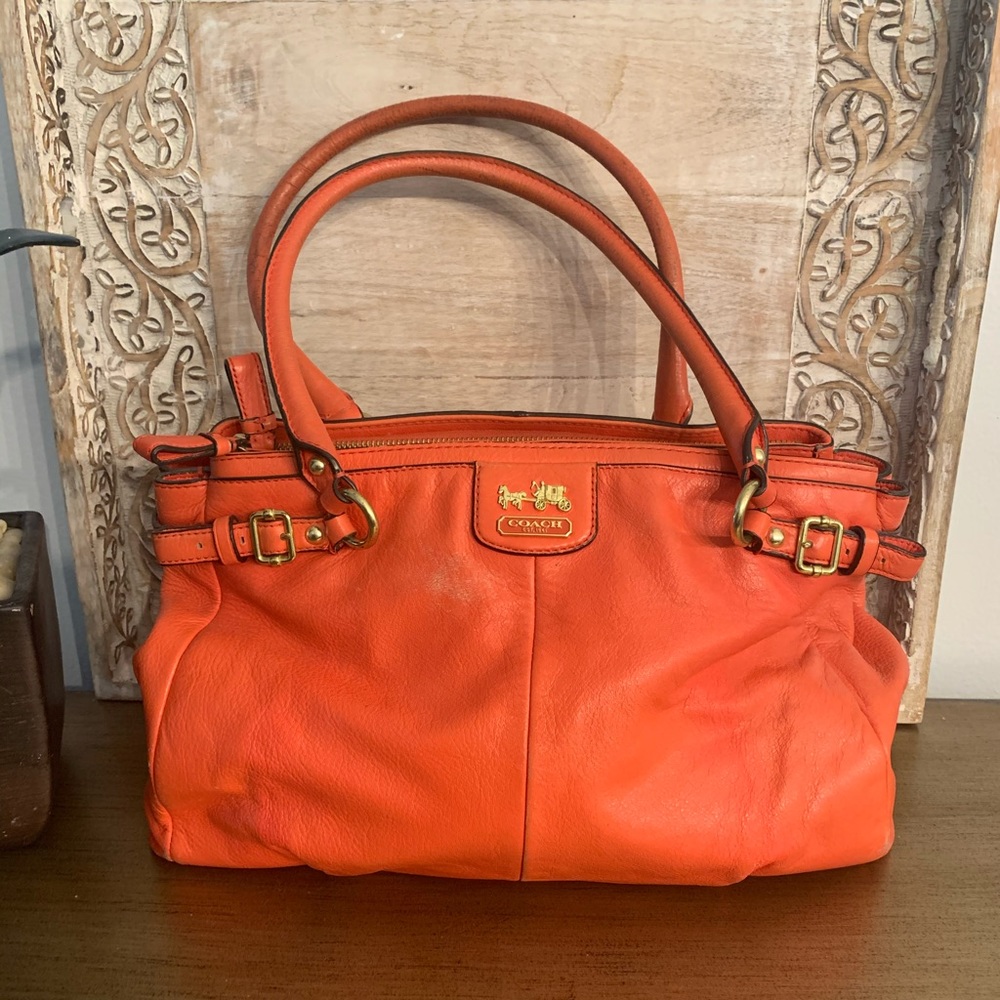 Orange Coach Handbag